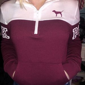 Never worn pink jacket size xs maroon